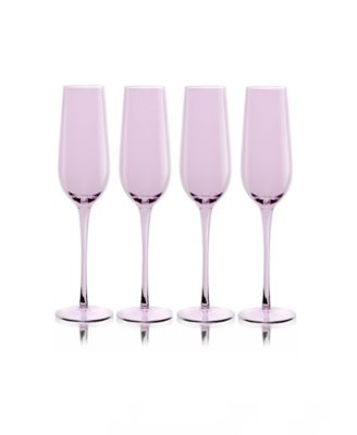 Carnival Champagne Flutes, Set of 4