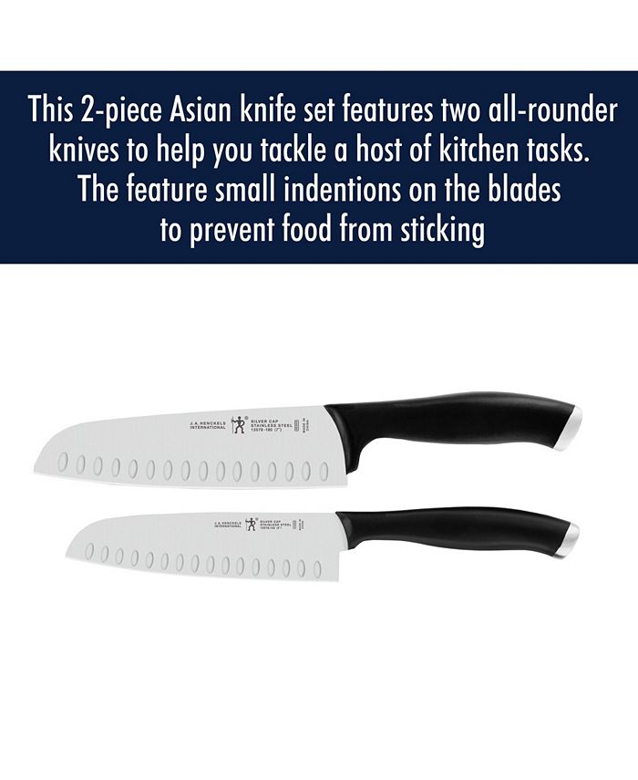 J.A. Henckels International Silvercap 2Pc. Asian Knife Set Macy's