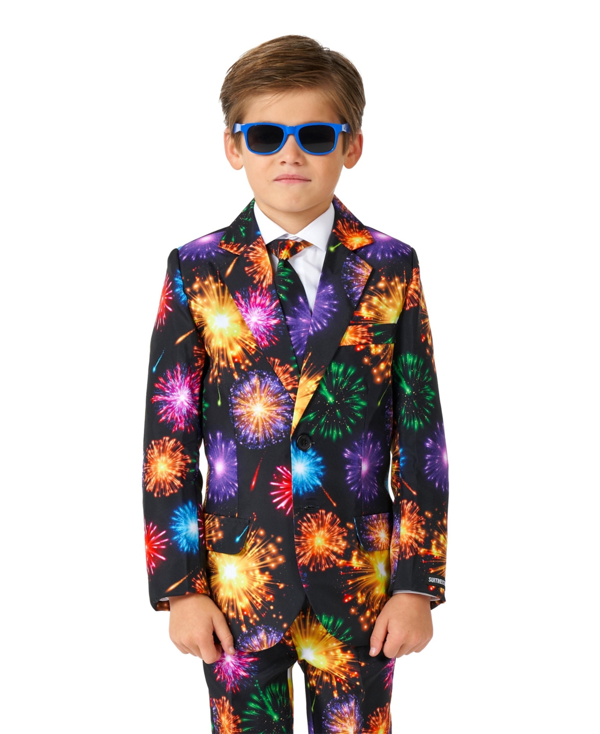 Suitmeister Big Boys Fireworks Button Closure Suit Set