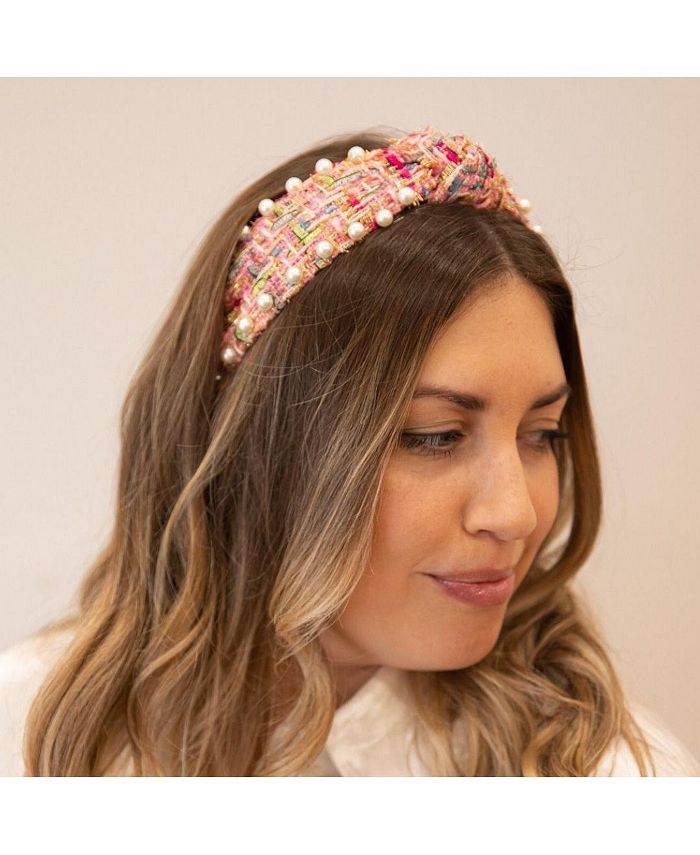 Headbands of Hope Women's It Girl Pearl Headband Pink Macy's