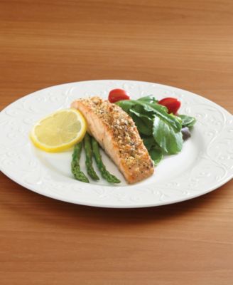 Opal Innocence Carved Dinner Plates, Set of 4