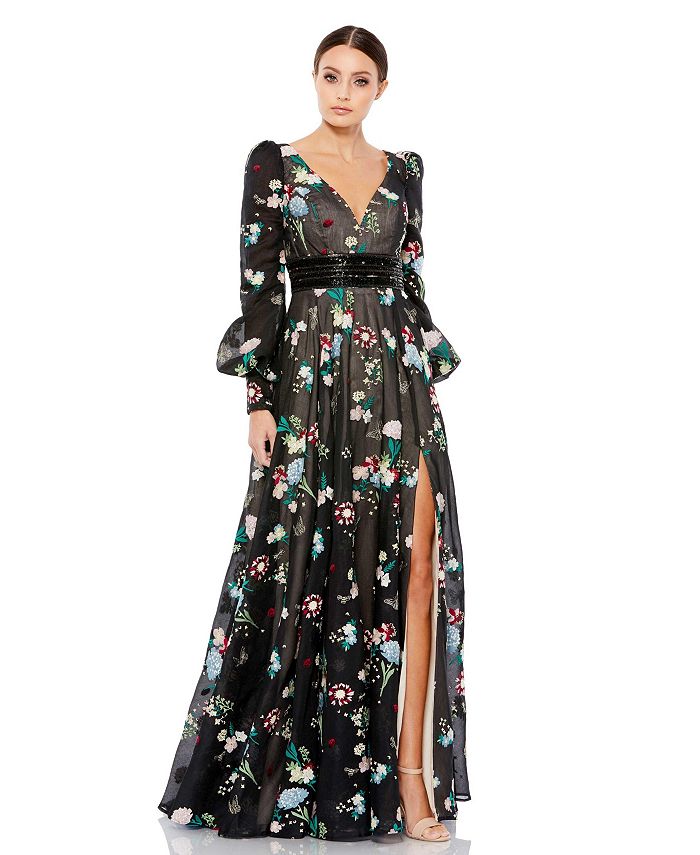 Long sleeve 2024 flowy gown