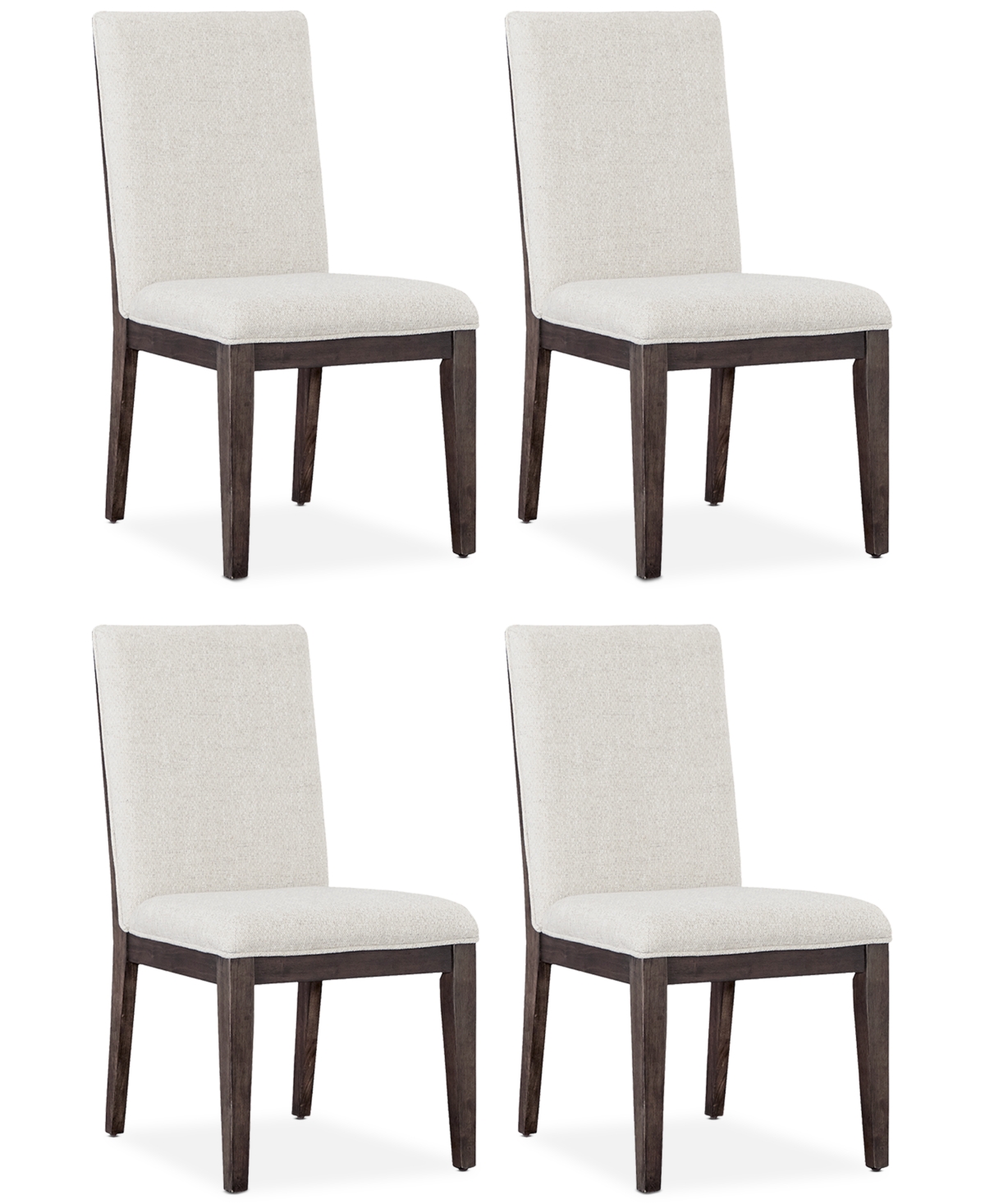 Aspenhome Beckett Upholstered Dining Side Chair 4pc Set