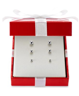 Macy's - Ball Stud Earring Set in 14k Gold