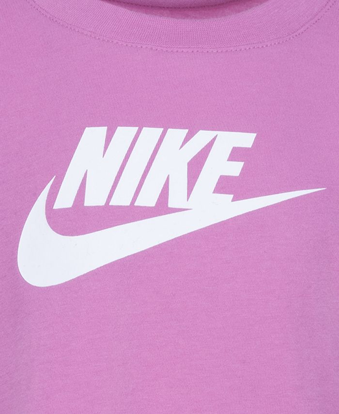 Nike Little Girls Short Sleeve Logo Boxy Tee - Macy's
