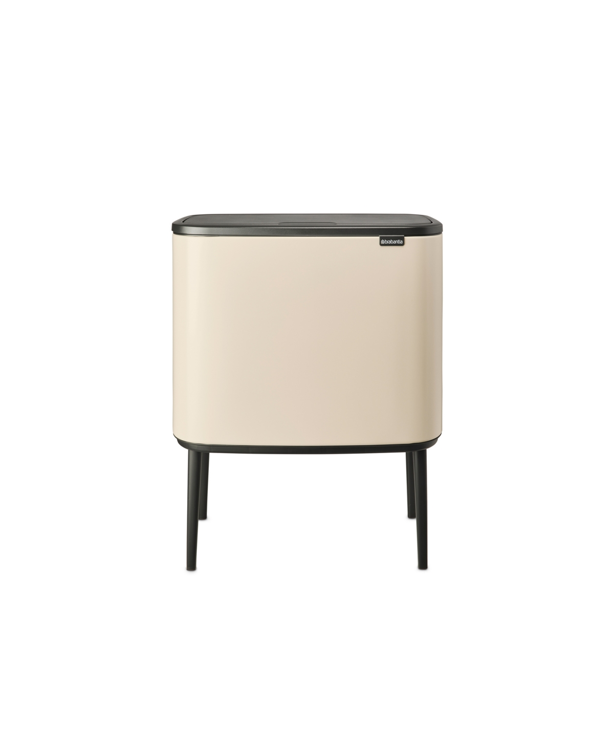Bo Touch Top Trash Can, 9.5 Gallon, 36 Liter - Soft Beige