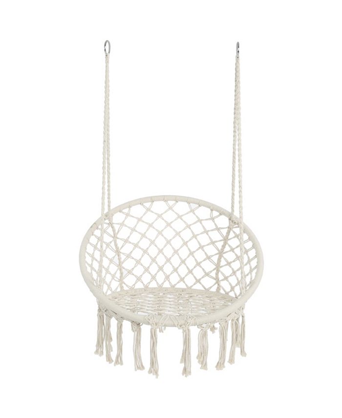 Macrame hanging sales chair spotlight