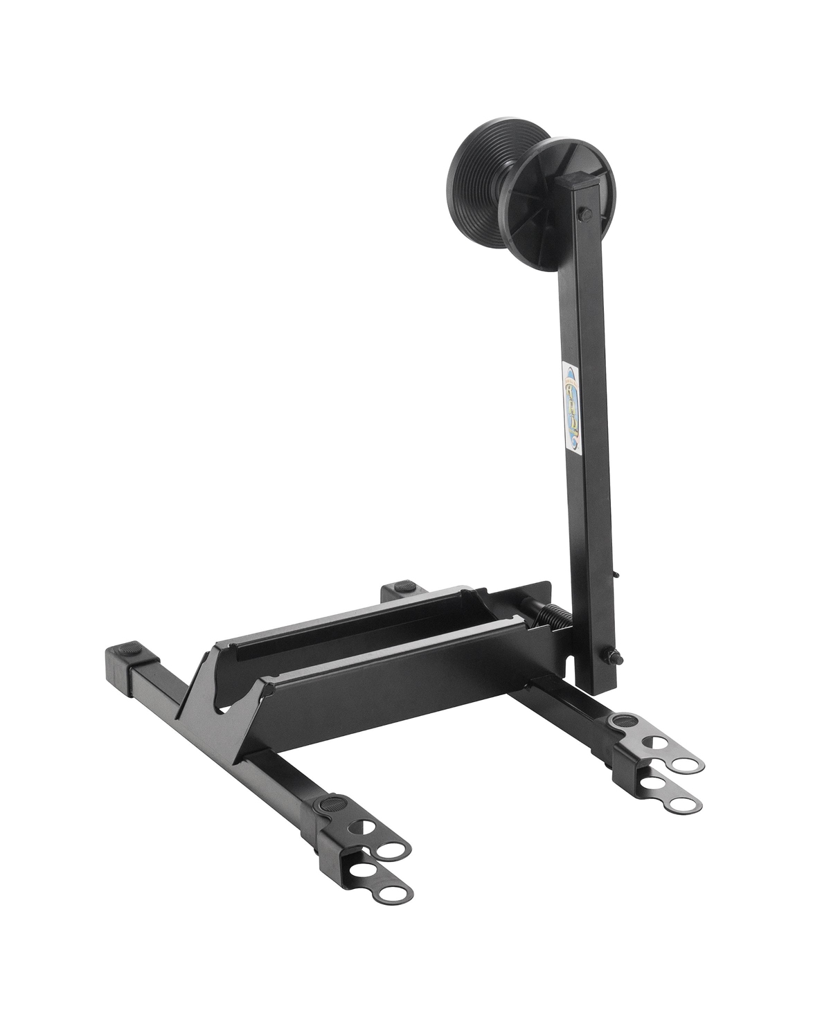 Bike Floor Stand - Foldable Bicycle Rack with Connection Points for Touchless Parking of Multiple Mountain, Road, or Bmx Bikes by Rad Sportz (Black) -