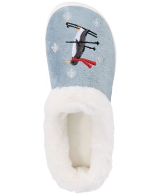 Charter Club Women's Holiday Boxed Hoodback Slippers, Created for Macy's