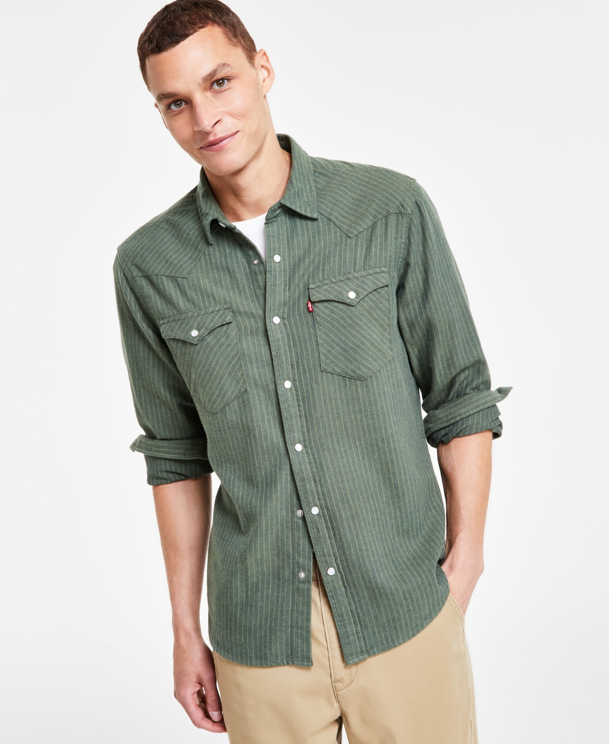 Hunter green western shirt online