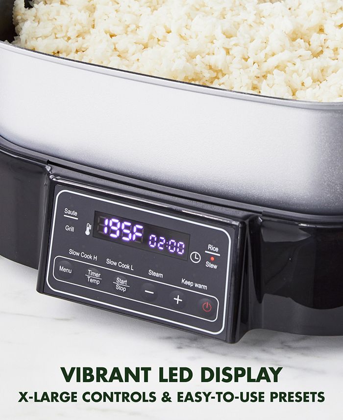 GreenPan Bistro Noir MultiFunction Deluxe Electric Skillet Macy