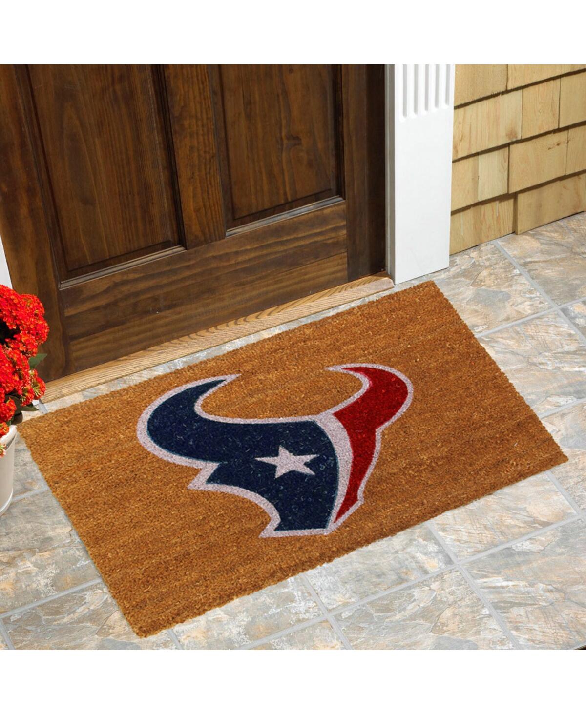 Memory Company Houston Texans Logo 20'' X 30'' Coir Doormat In Multi