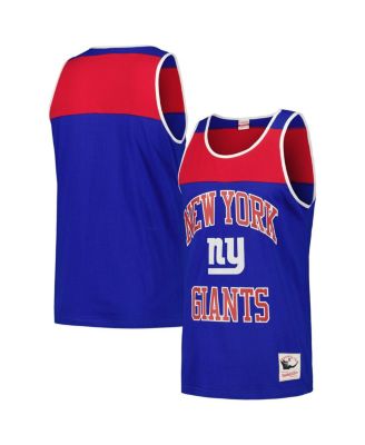 New York Giants Mitchell & Ness Cotton Tank Top - Mens