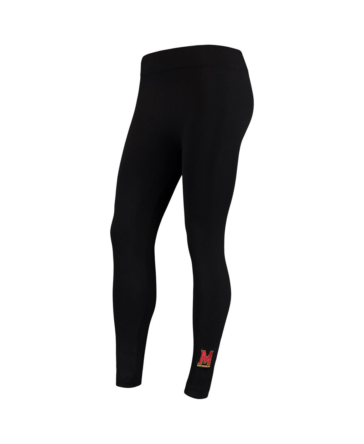 Zoozatz Women's  Black Texas Tech Red Raiders Fleece Leggings In Black