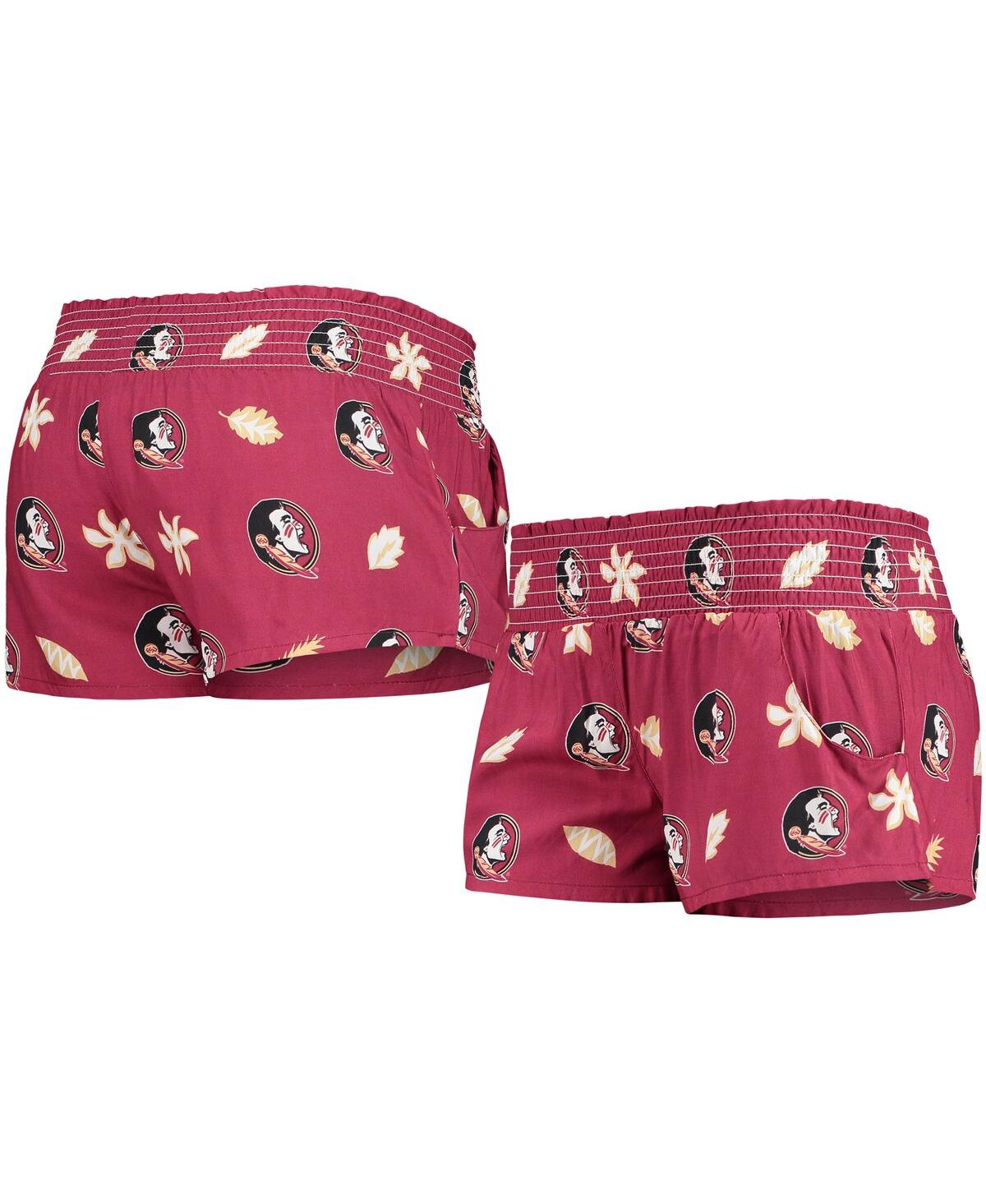 Women's Wes & Willy Garnet Florida State Seminoles Beach Shorts - Garnet