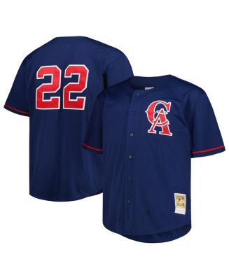 Bo Jackson California Angels Mitchell & Ness Cooperstown Collection Mesh  Batting Practice Button-Up Jersey - Navy