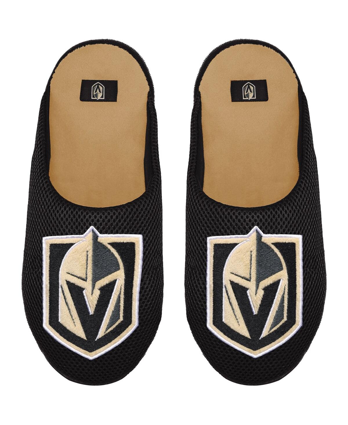 FOCO YOUTH BOYS AND GIRLS FOCO VEGAS GOLDEN KNIGHTS BIG LOGO COLORBLOCK MESH SLIPPERS