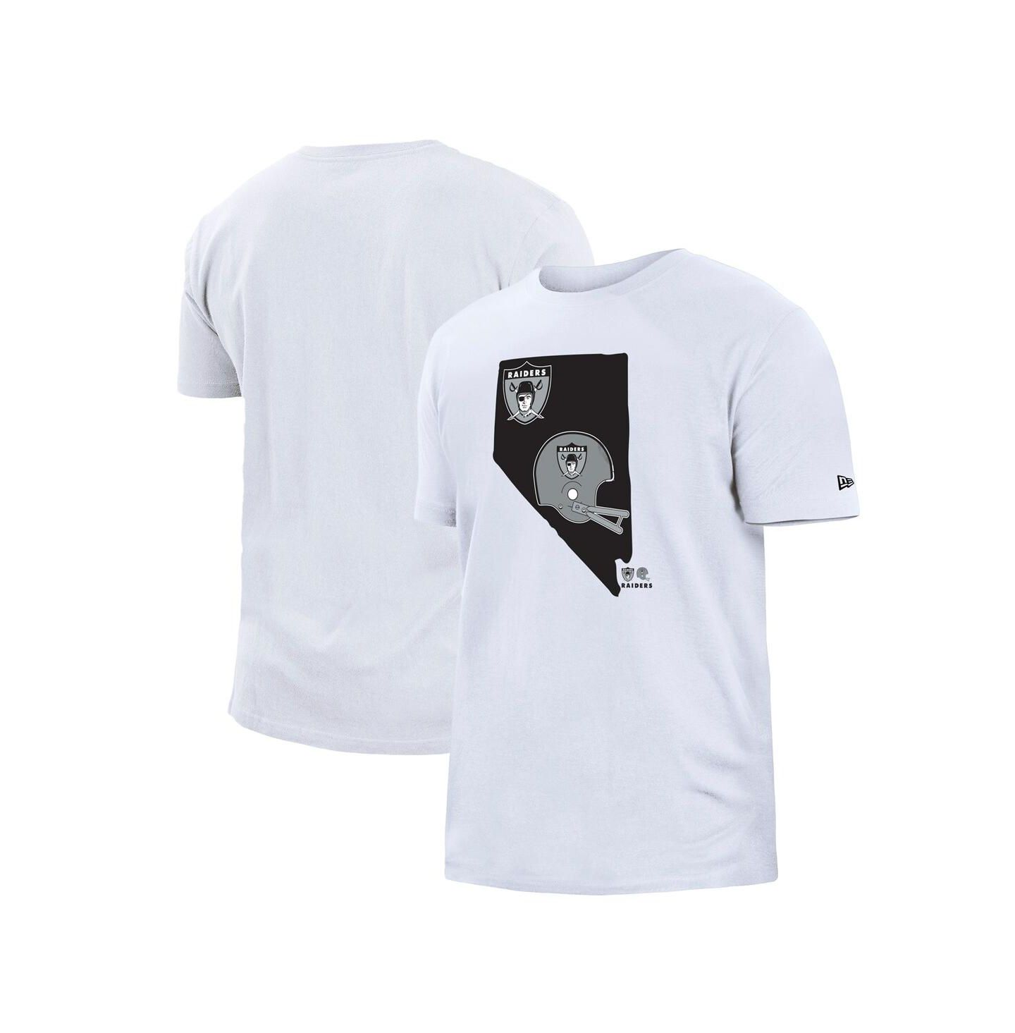 Мужская футболка New Era White Las Vegas Raiders Gameday State — фото 1