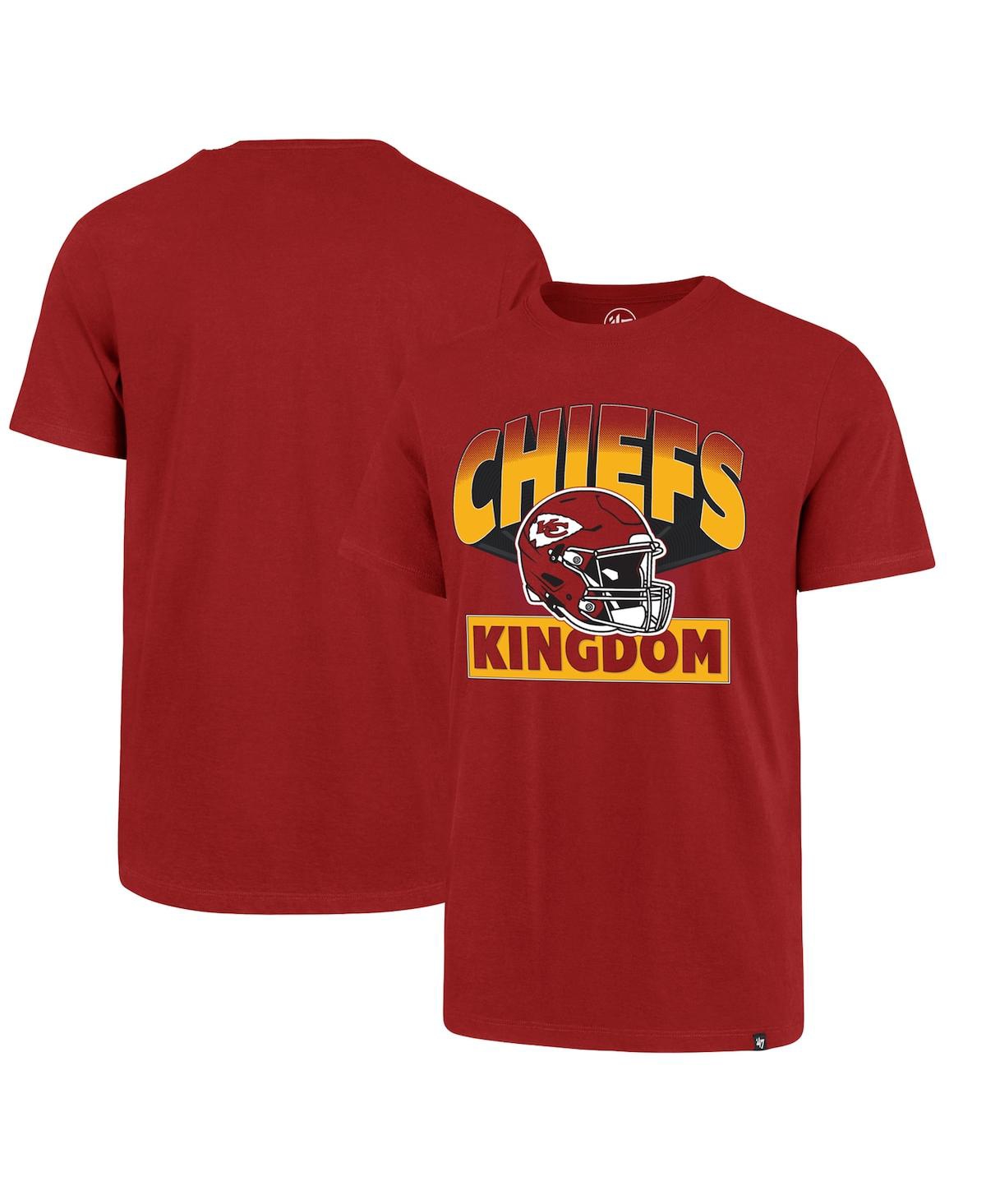47 Brand Men's ' Red Distressed Kansas City Chiefs Time Lock Franklin T-shirt