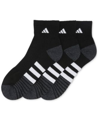 Men's 3-pk. Cushioned Quarter Logo Socks