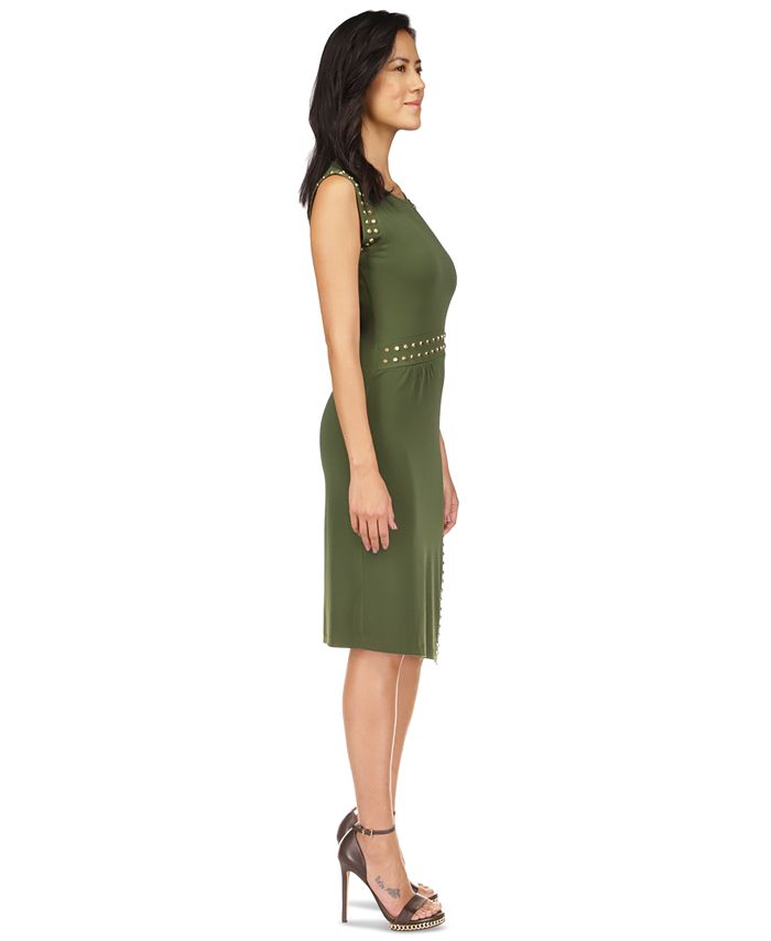 Michael michael kors stud trim side slit dress top