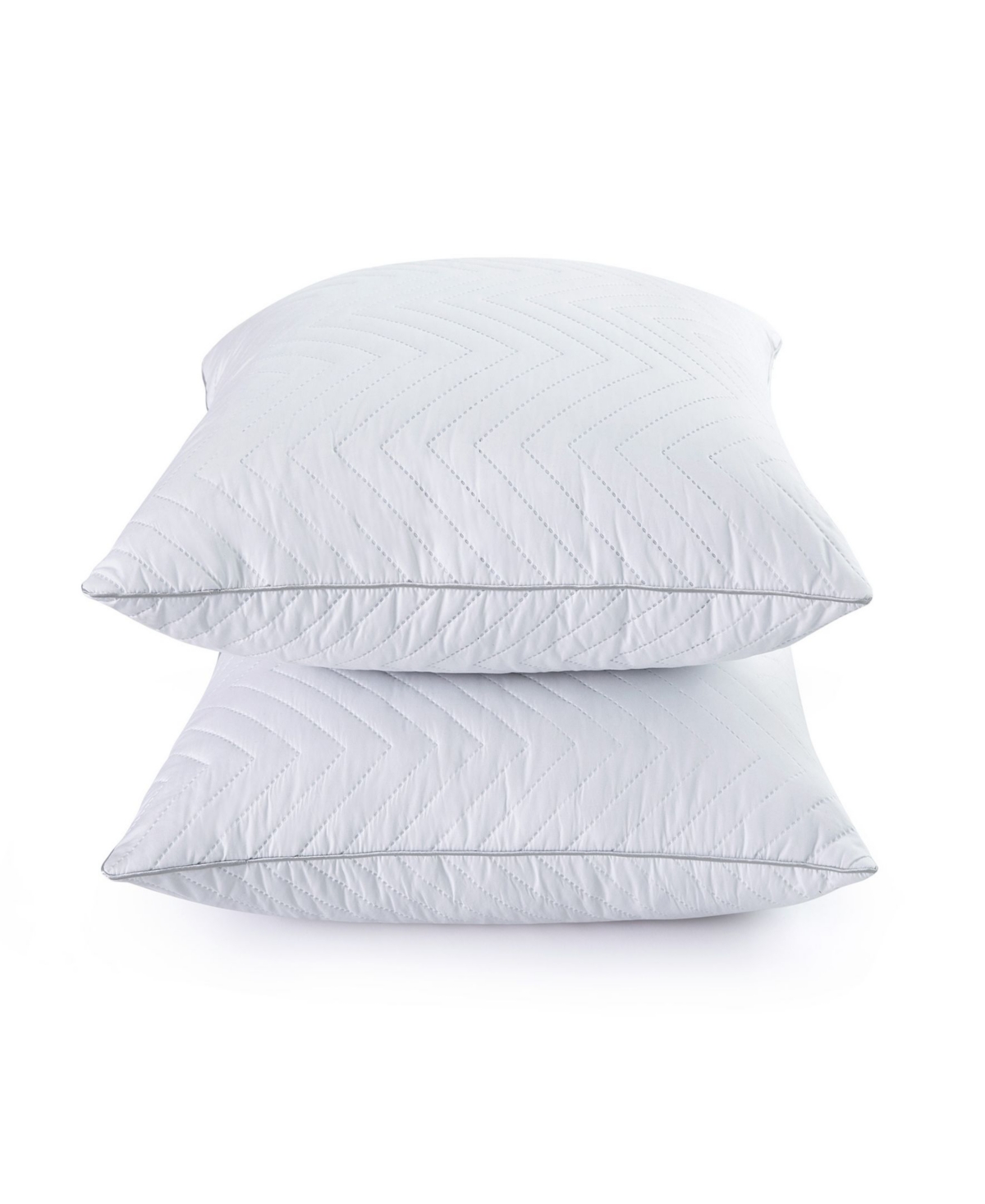 Unikome 2 Pack Wave Quilted Down and Feather Square Pillow Insert