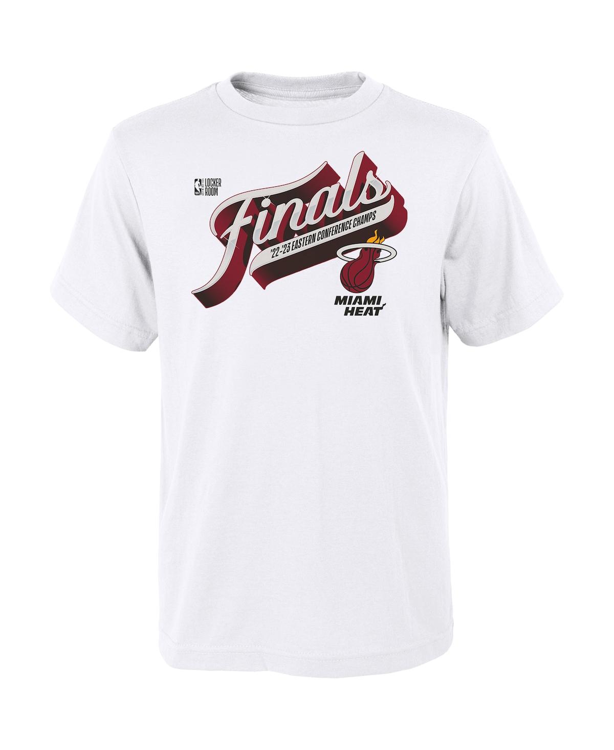 Fanatics Toddler Boys And Girls  Branded White Miami Heat 2023 Eastern Conference Champions Locker Ro In White