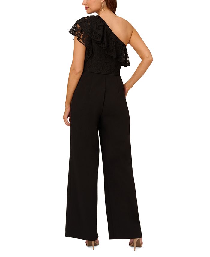 Adrianna papell one shoulder jumpsuit petite online