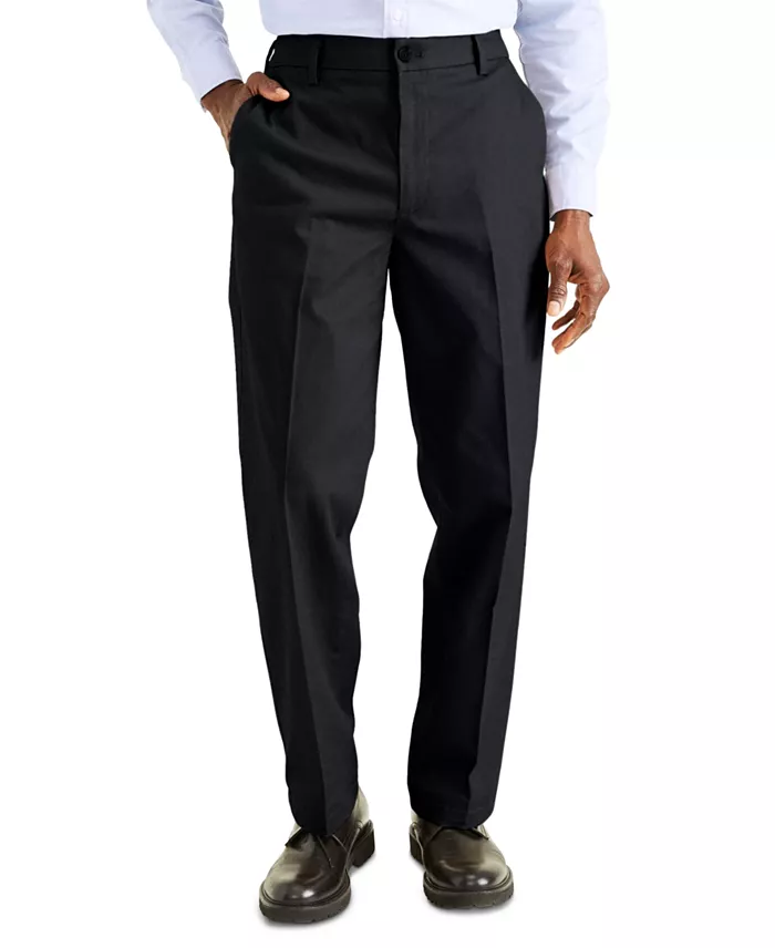 Men's Signature Classic Fit Iron Free Khaki Pants with Stain Defender