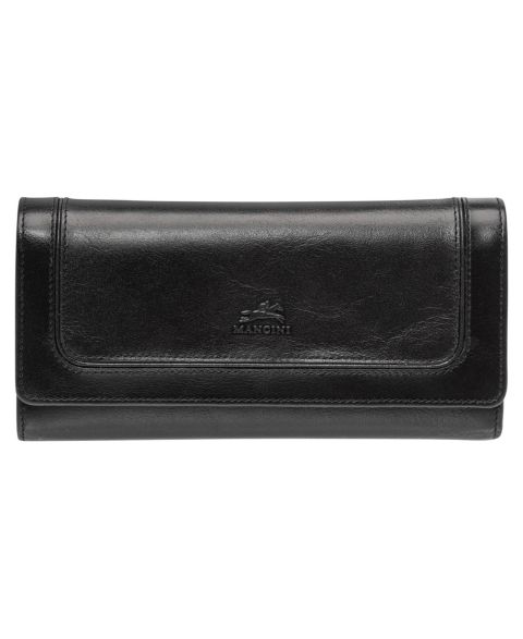 Кошелёк Mancini South Beach RFID Secure Quadruple Fold Wallet, цвет: Чёрный