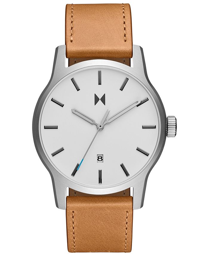 MVMT Men s Classic II Tan Leather Strap Watch 44mm Macy s