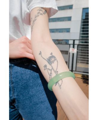 Silk Collection | Agave — Classic Cyan Jade Stone Bangle