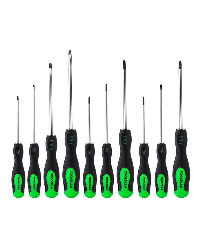 Toolzilla Screwdriver Set, 10 Piece Screwdriver Tool Set for