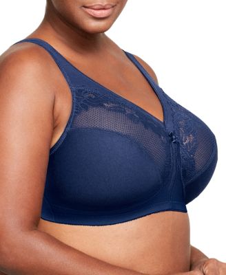 Women's Full Figure Plus Size MagicLift Wirefree Minimizer Support Bra 1003