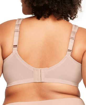 Women's Full Figure Plus Size Magic Lift Moisture Control Wirefree Bra 1064