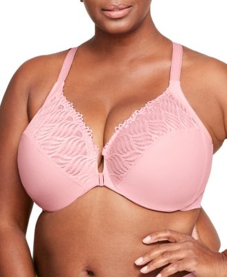 Glamorise Women's Plus Front Close Wonder Wire Bra with Smoothing