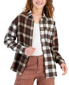 Style & Co Women's Buffalo Plaid Flannel Shirt, Created for Macy's - Macy's