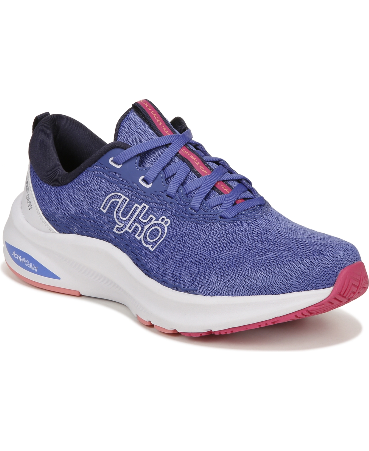 Shop Ryka Women's Never Quit Training Sneakers In Blue Fabric