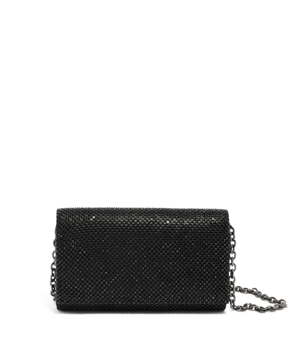 H.o.w We Browse Shoulder Bag With Crossbody Chain - Black diamante