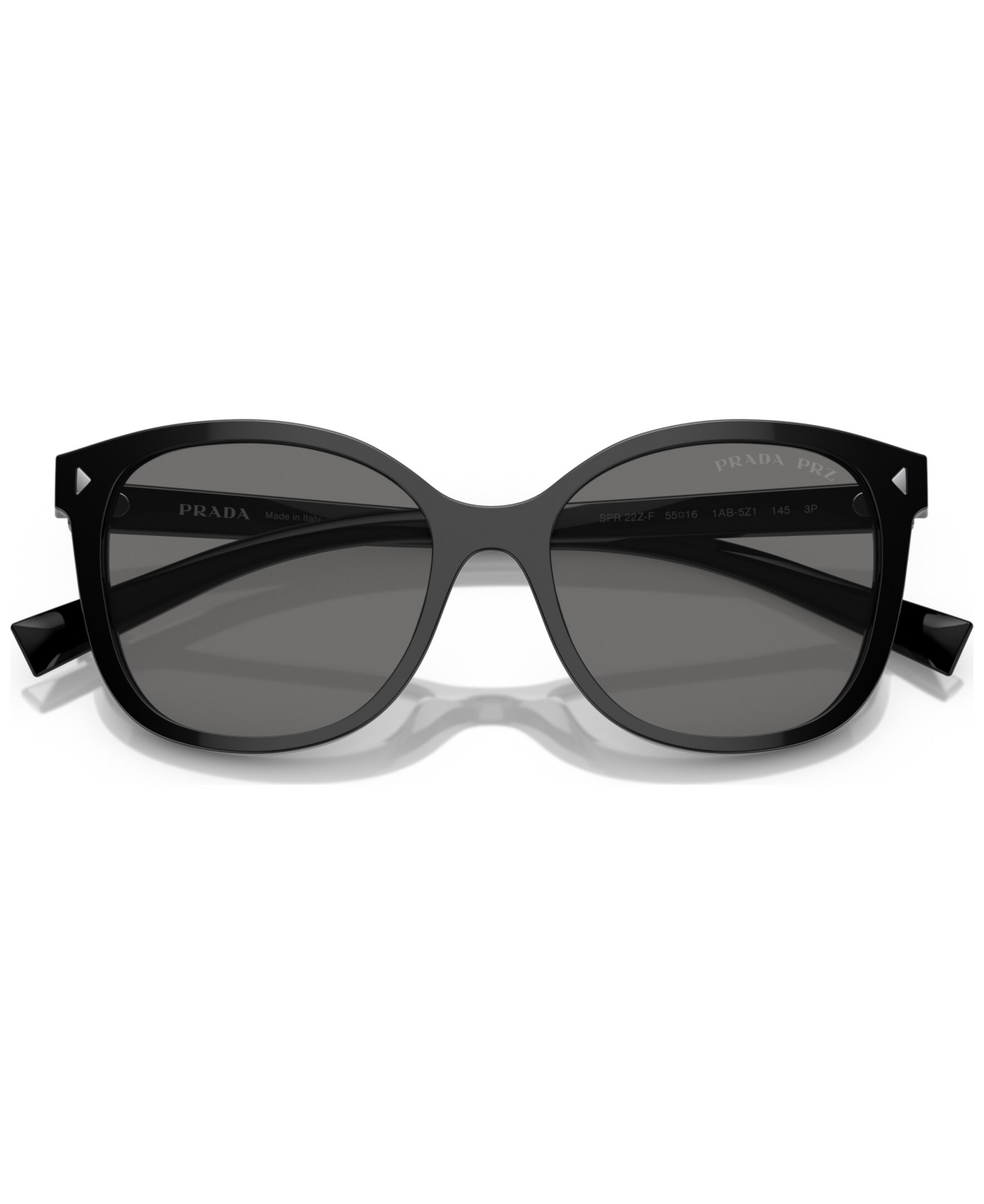 Shop Prada Women's Polarized Low Bridge Fit Sunglasses, Pr 22zsf In Black