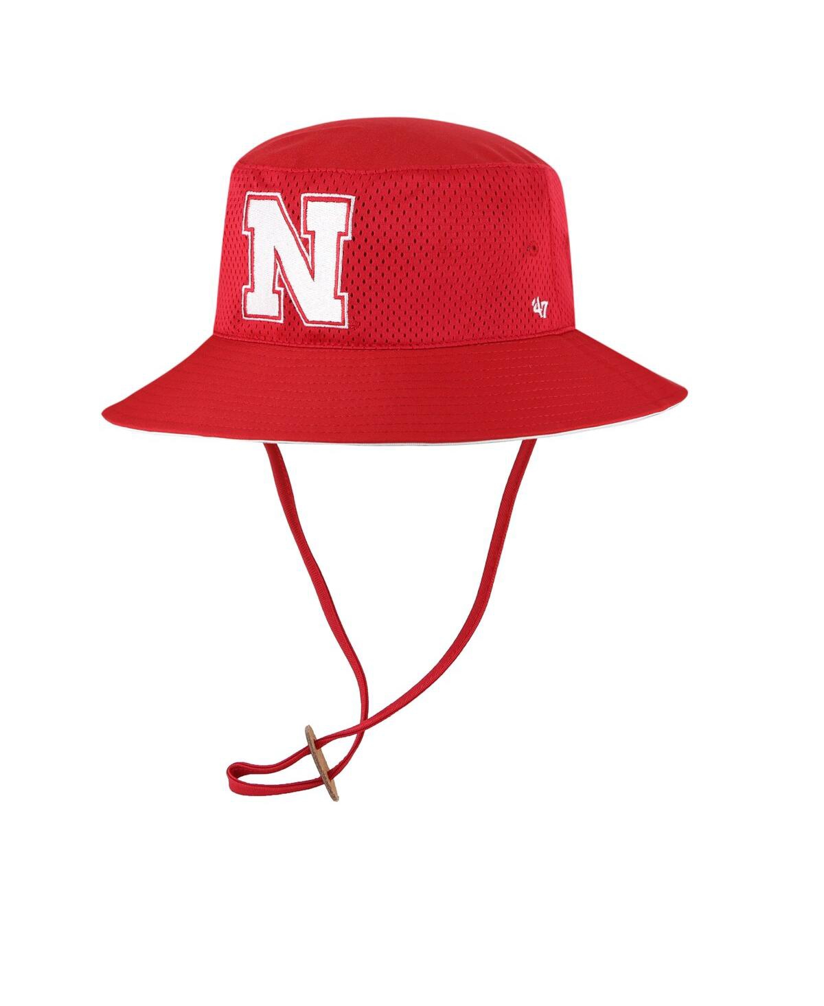 47 Brand Men's ' Scarlet Nebraska Huskers Panama Pail Bucket Hat