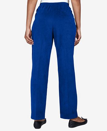Alfred Dunner Super Stretch Denim Pant, Straight Leg, Pull-On, Pockets -  Casual, Comfortable & Colorful Women's Clothing