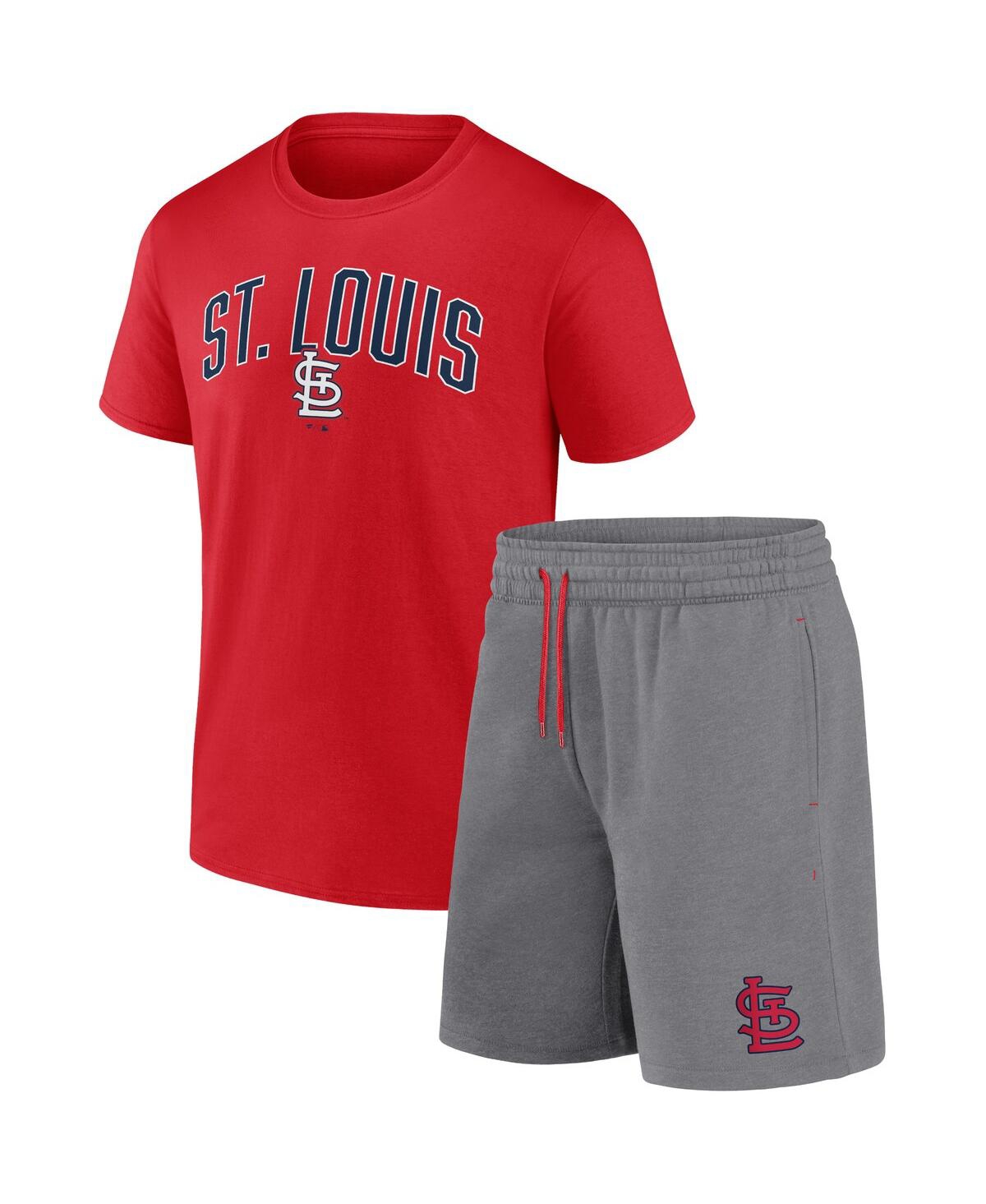 Men's Fanatics Branded Heather Red St. Louis Cardinals Down the