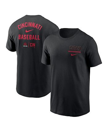 Custom Cincinnati Reds Youth Red Backer T-Shirt 