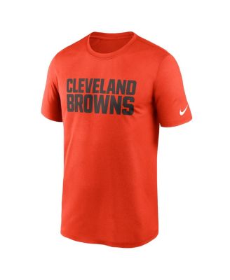 Men's Orange Cleveland Browns Legend Wordmark Performance T-shirt