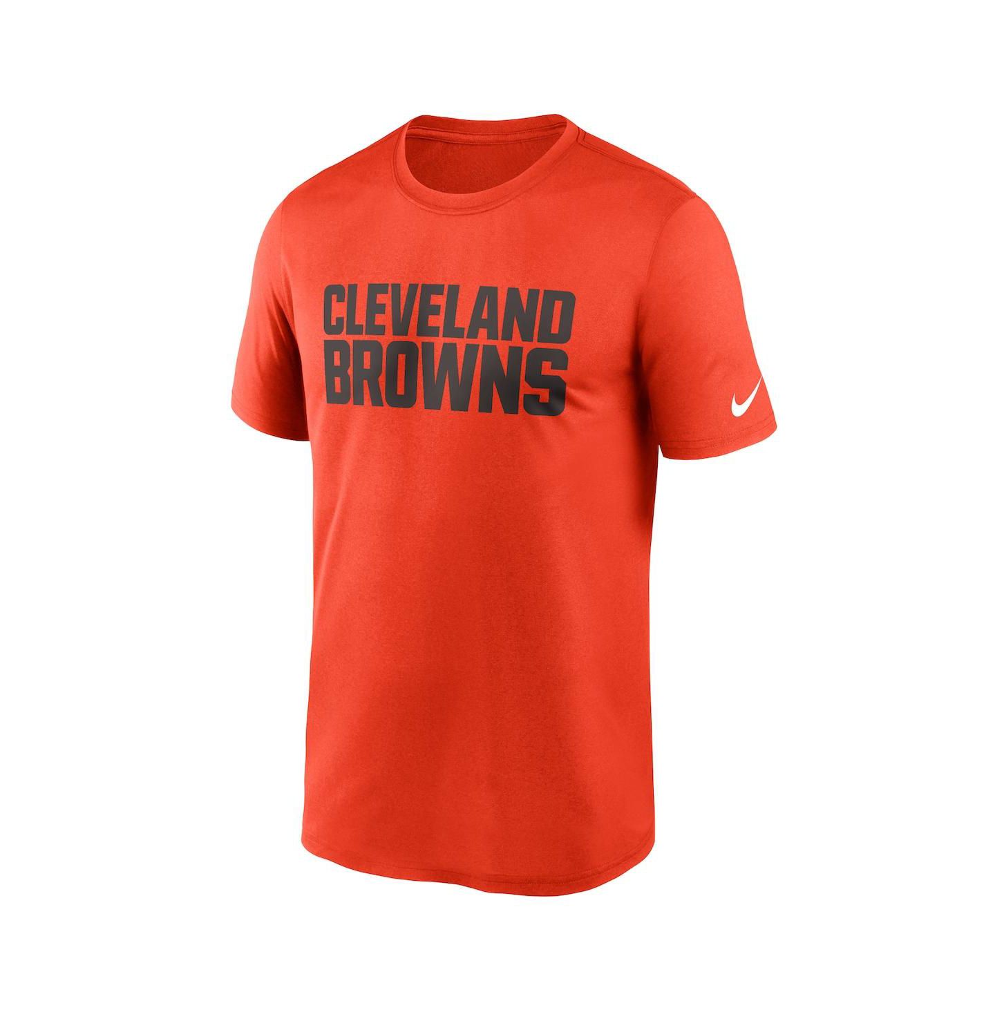 Мужская футболка Nike Orange Cleveland Browns Legend Wordmark Performance — фото 3