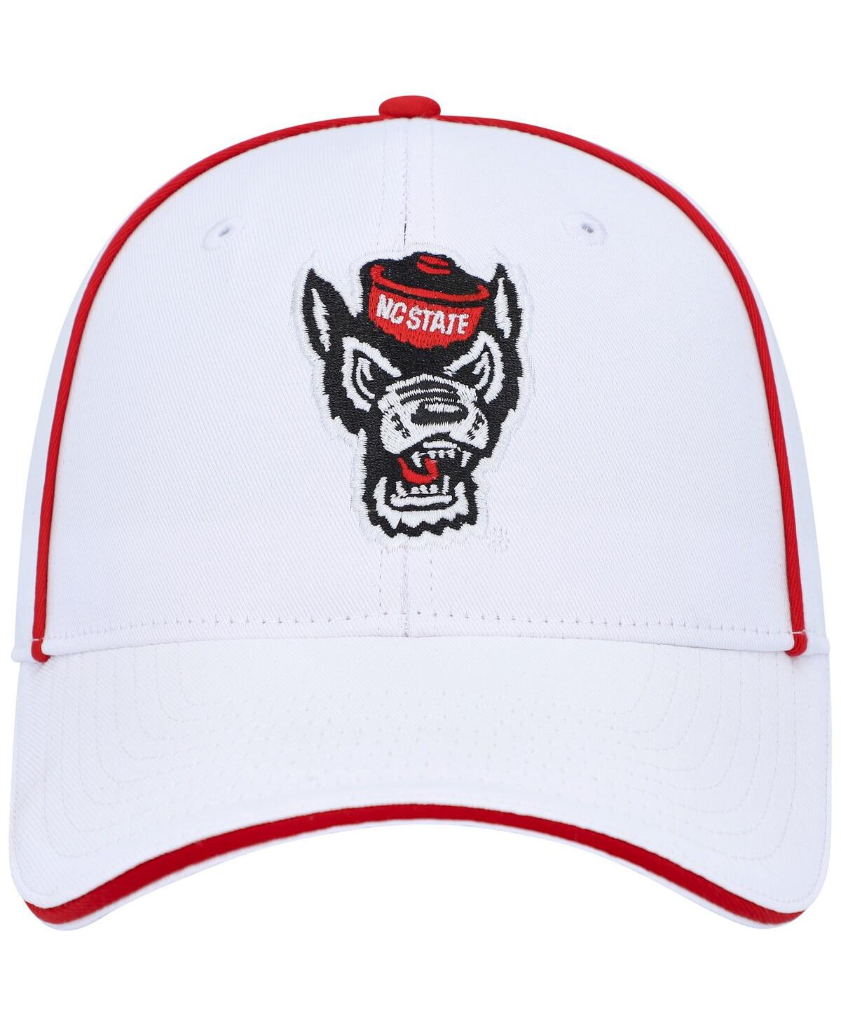 Shop Colosseum Men's  White Nc State Wolfpack Take Your Time Snapback Hat