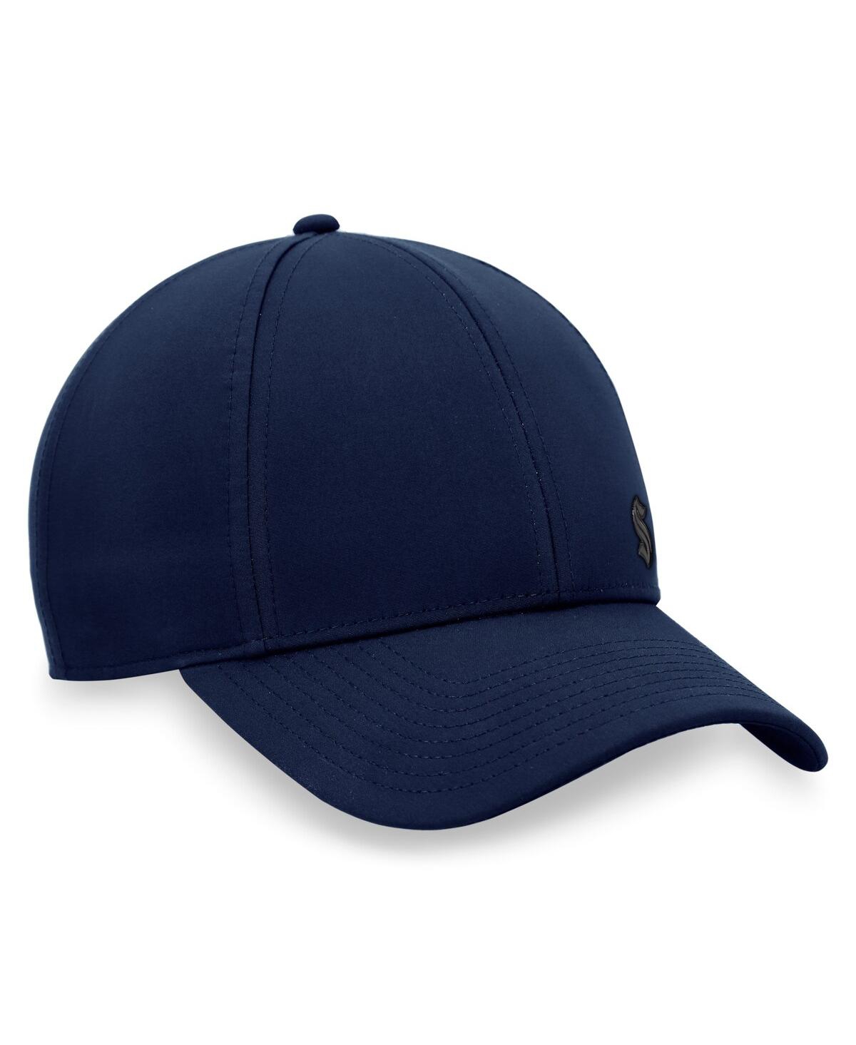 Shop Fanatics Women's  Deep Sea Blue Seattle Kraken Authentic Pro Road Structured Adjustable Hat