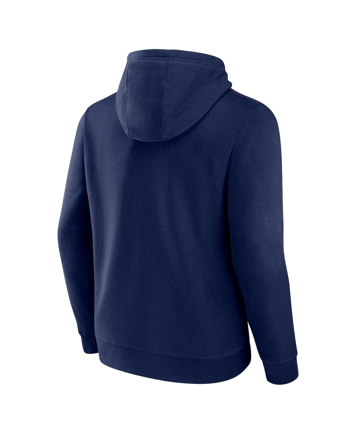 Fanatics Men's  Navy New England Patriots Down The Field Big And Tall Pullover Hoodie In Navy