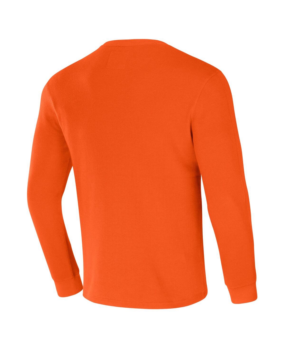 Shop Fanatics Men's Nfl X Darius Rucker Collection By  Orange Denver Broncos Long Sleeve Thermal T-shirt